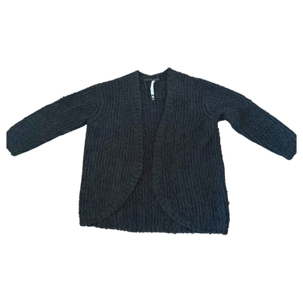 Kensie Black Fuzzy Cardigan - Size M